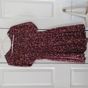 Old Navy Floral Print Dress Medium Petite NWT